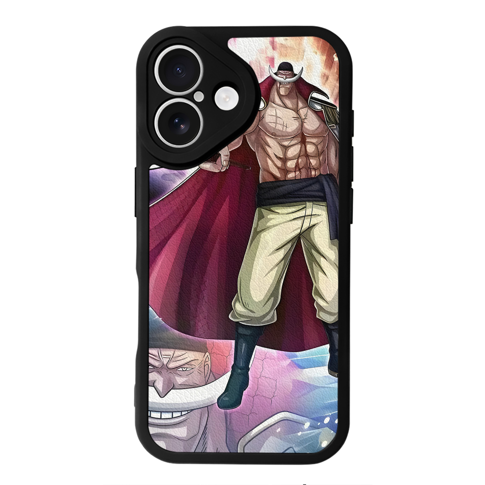 （画像用） ワンピース ONE PIECE 【iPhone 16シリーズ対応】シリコンスマホケース（レザー調） 材質：シリコン